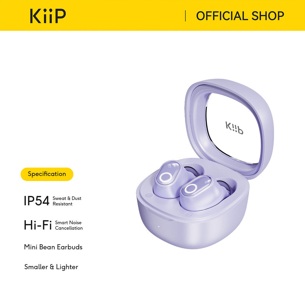 KiiP WM02S TWS Headset Bluetooth 6.0 Earphone Mini Earbuds Handsfree IPX4