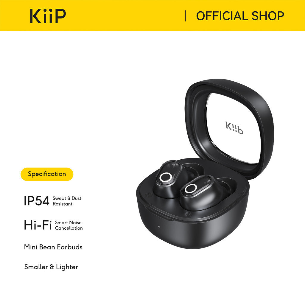 KiiP WM02S TWS Headset Bluetooth 6.0 Earphone Mini Earbuds Handsfree IPX4