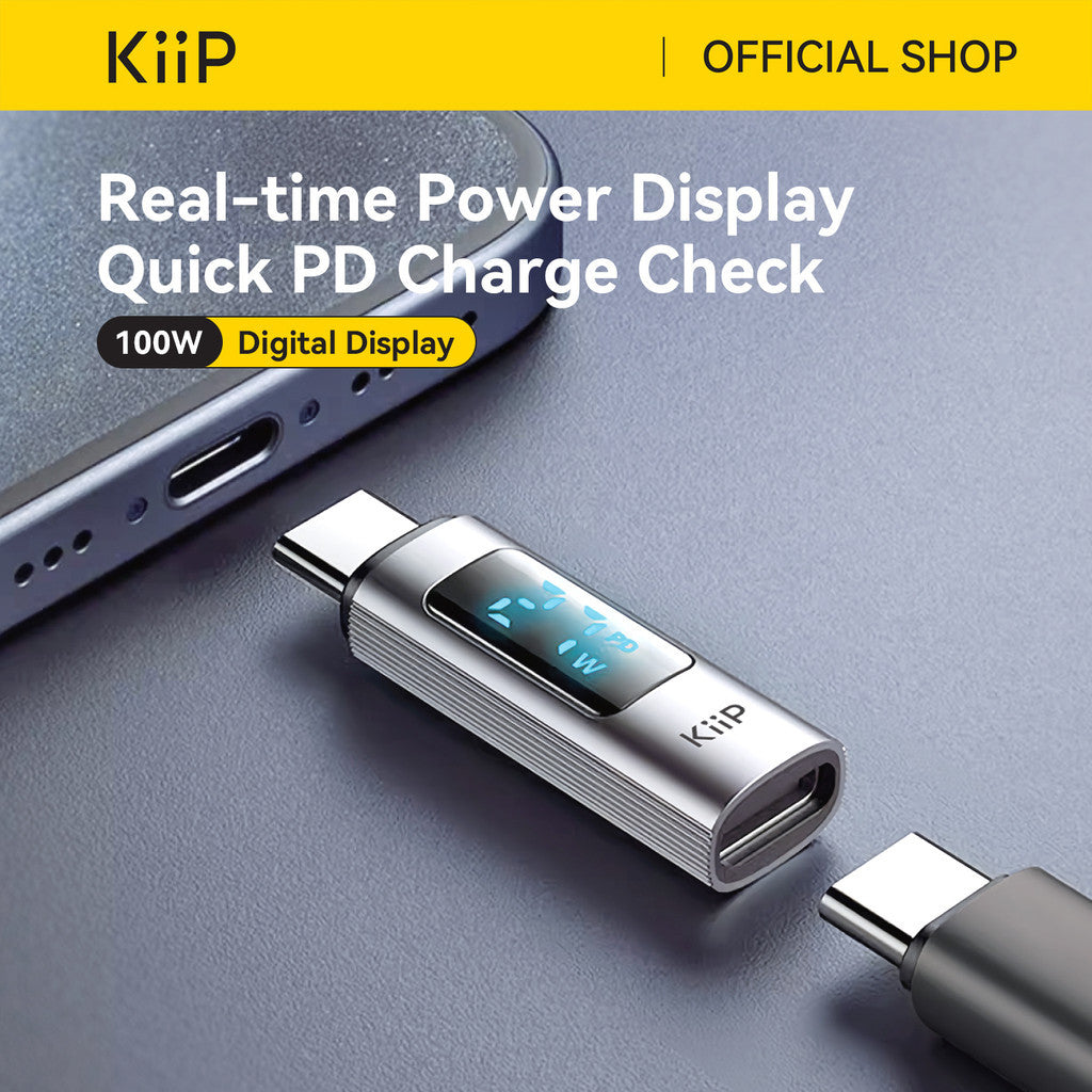 KiiP DAC HUB USB-C  Adapter Digital Display Fast Charging 100W