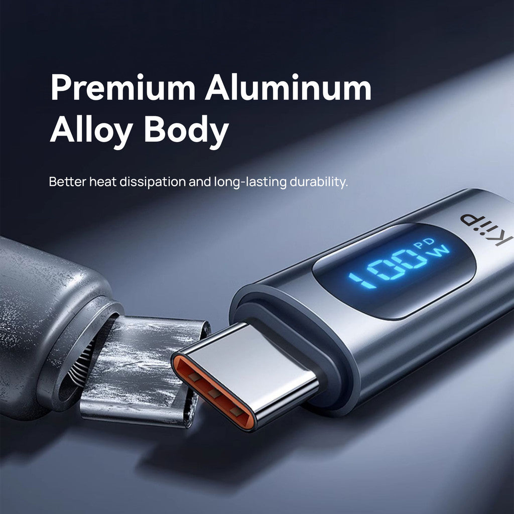 KiiP DAC HUB USB-C  Adapter Digital Display Fast Charging 100W
