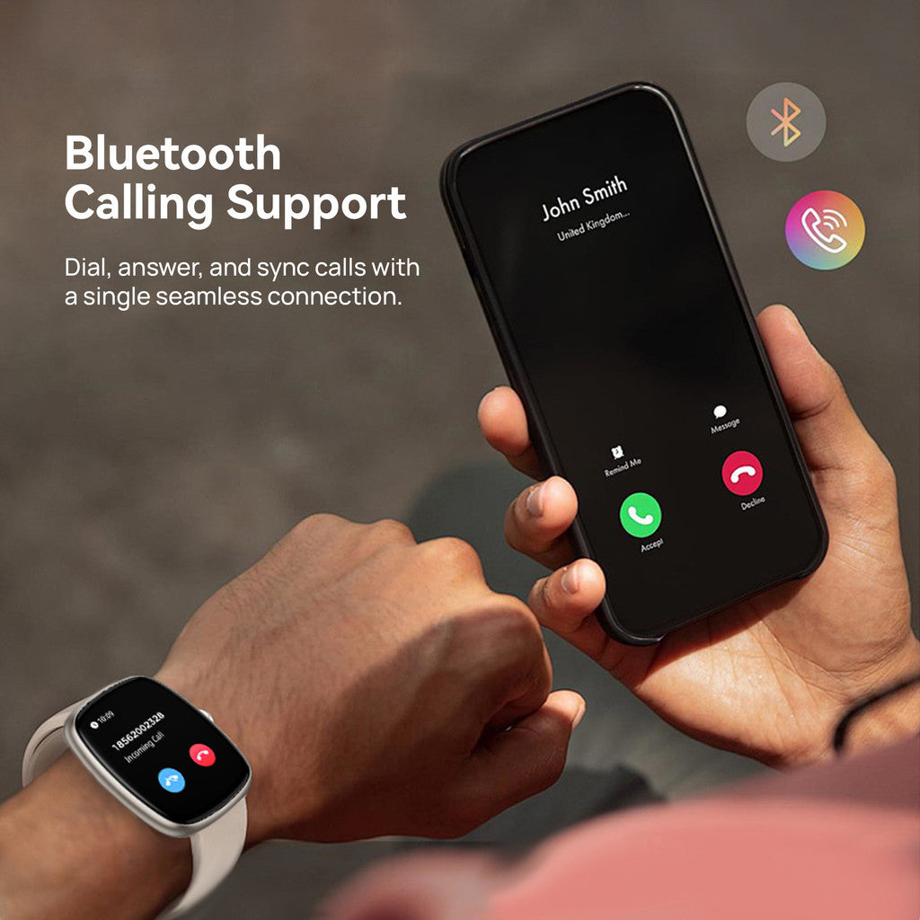 KiiP T69 Smartwatch Full Touch Screen Bluetooth Call Jam Tangan Pria Wanita Custom Wallpaper 1.8 TFT Health Monitoring IPX68 Waterproof