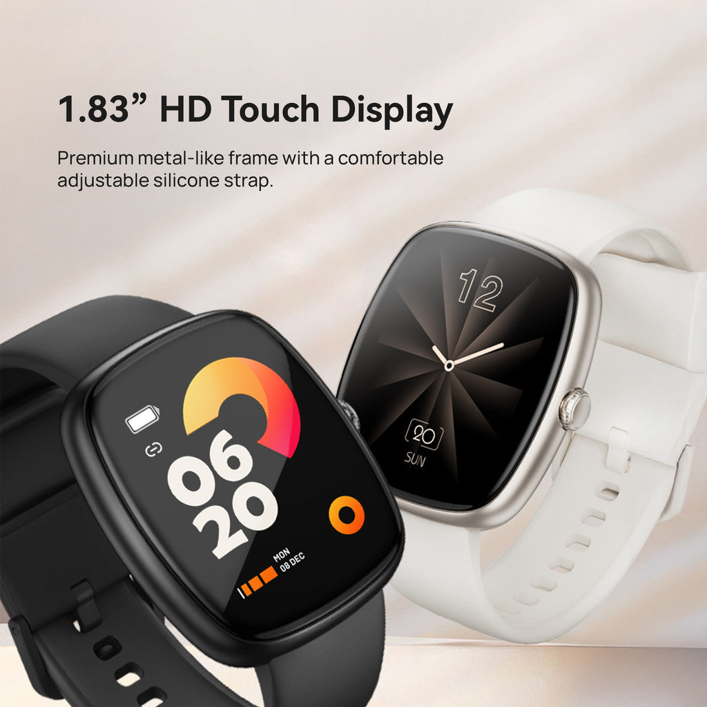 KiiP T69 Smartwatch Full Touch Screen Bluetooth Call Jam Tangan Pria Wanita Custom Wallpaper 1.8 TFT Health Monitoring IPX68 Waterproof