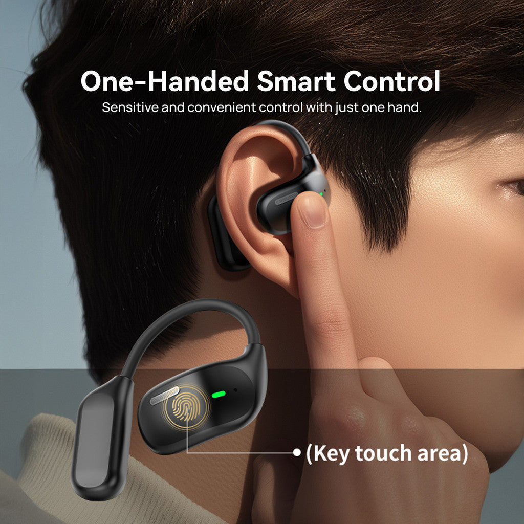 KiiP DTH25 Open Ear TWS Sport Earphone Earhook Smart Touchscreen HD Call