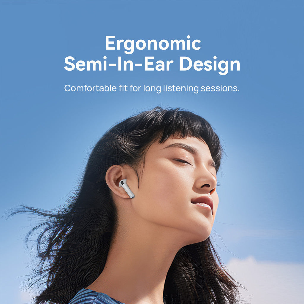 KiiP DTS20 TWS Bluetooth Headset Earphone Semi In Ear BT 5.4 Low Latency Noise Reduction