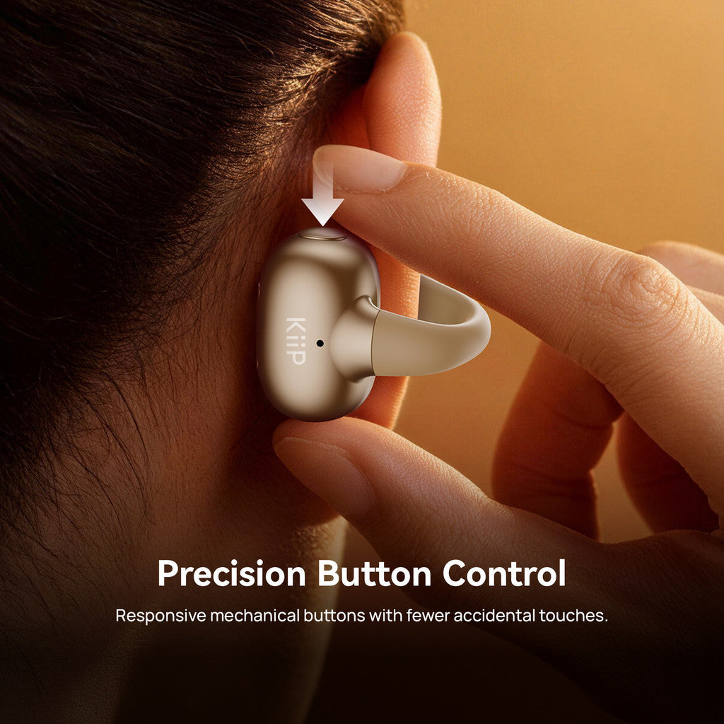KiiP DTH50 OWS Ear Clip Earphone Comfort Open Ear Bluetooth ENC IPX5 Spatial Audio