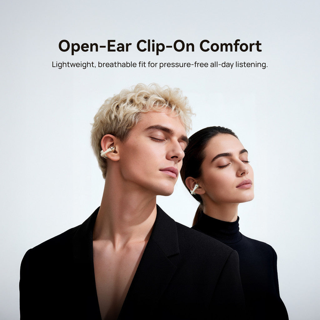KiiP DTH50 OWS Ear Clip Earphone Comfort Open Ear Bluetooth ENC IPX5 Spatial Audio