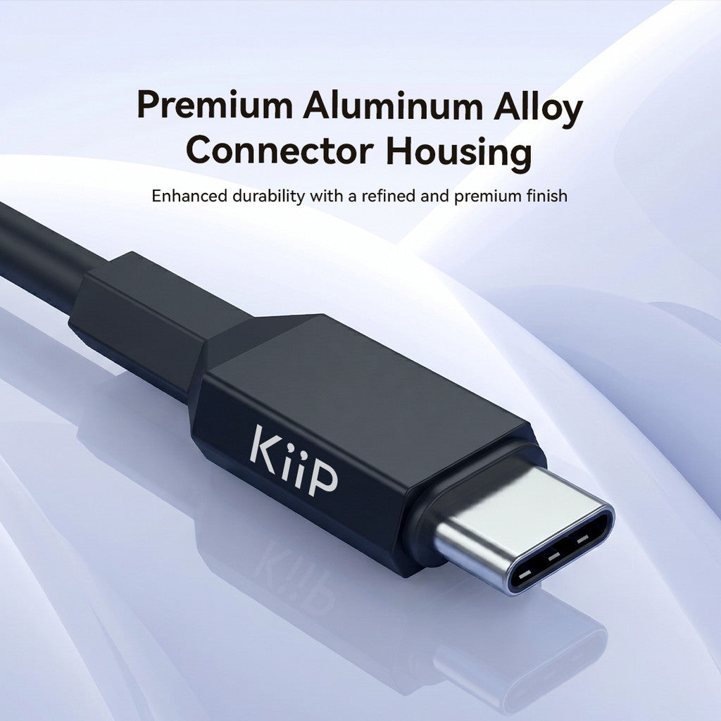 KiiP Cable S240 USB C to C PD 240W Fast Charging for Laptop Tab Phone 480Mbps Data Transfer