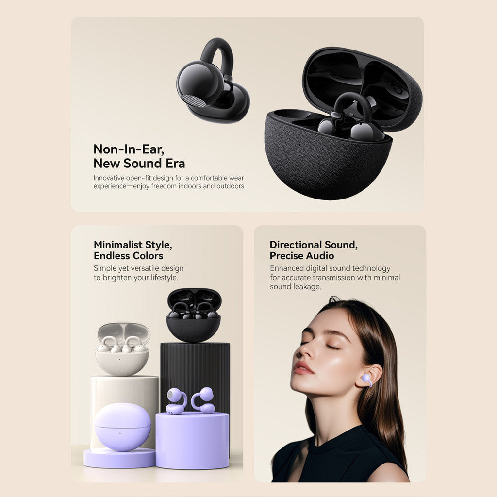 KiiP DTH20 OWS Ear Clip Earphone Open Ear Bluetooth TWS Waterproof IPX7