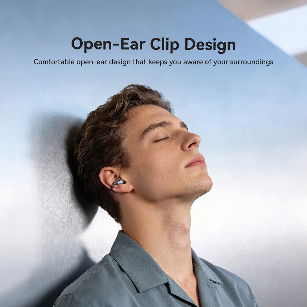 KiiP DTH30 OWS Earphone Bluetooth 6.0 Flexible Clip Premium Leather Compact Case