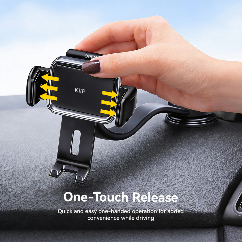 KiiP DBEND01 Car Phone Holder Bendable Support Arm 360° Rotation