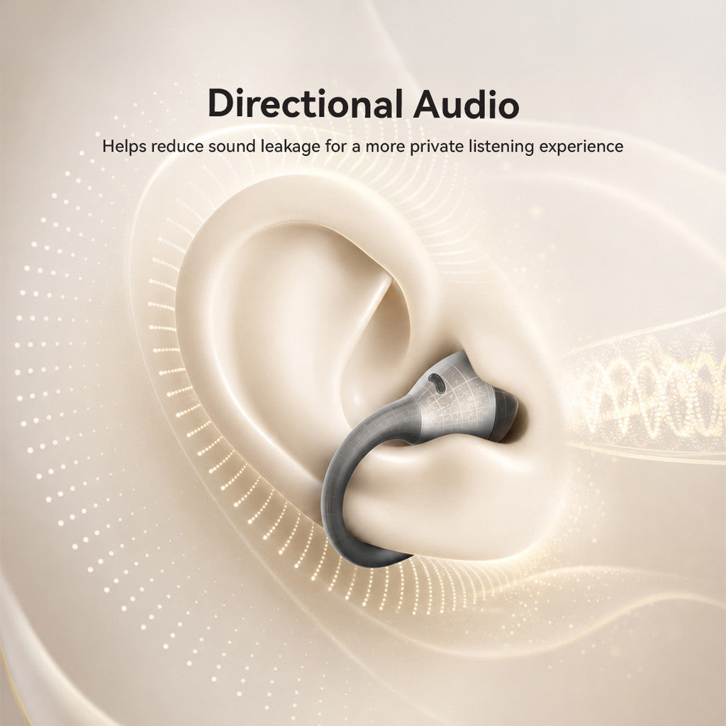 KiiP DTH30 OWS Earphone Bluetooth 6.0 Flexible Clip Premium Leather Compact Case