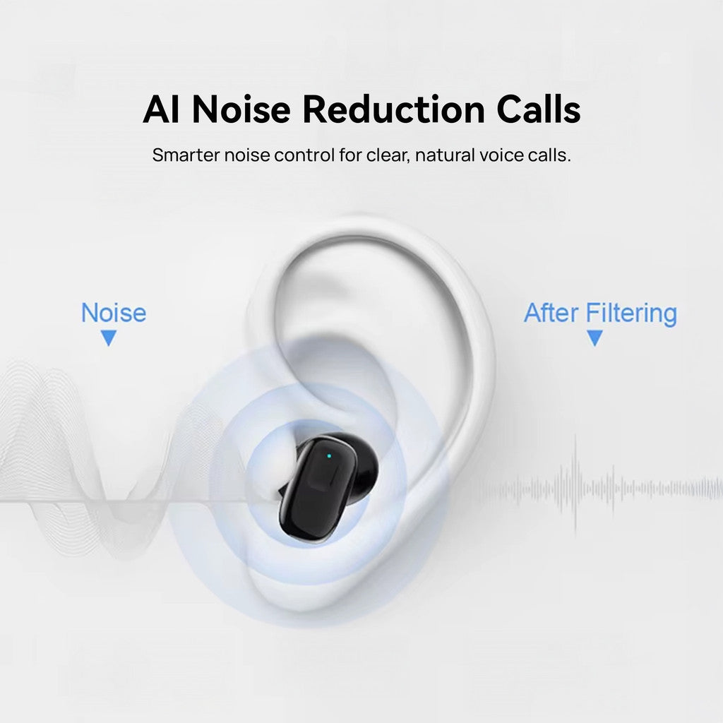KiiP AirNora5 LED True Wireless Bluetooth Earphones Earbuds TWS AI Noise Reduction