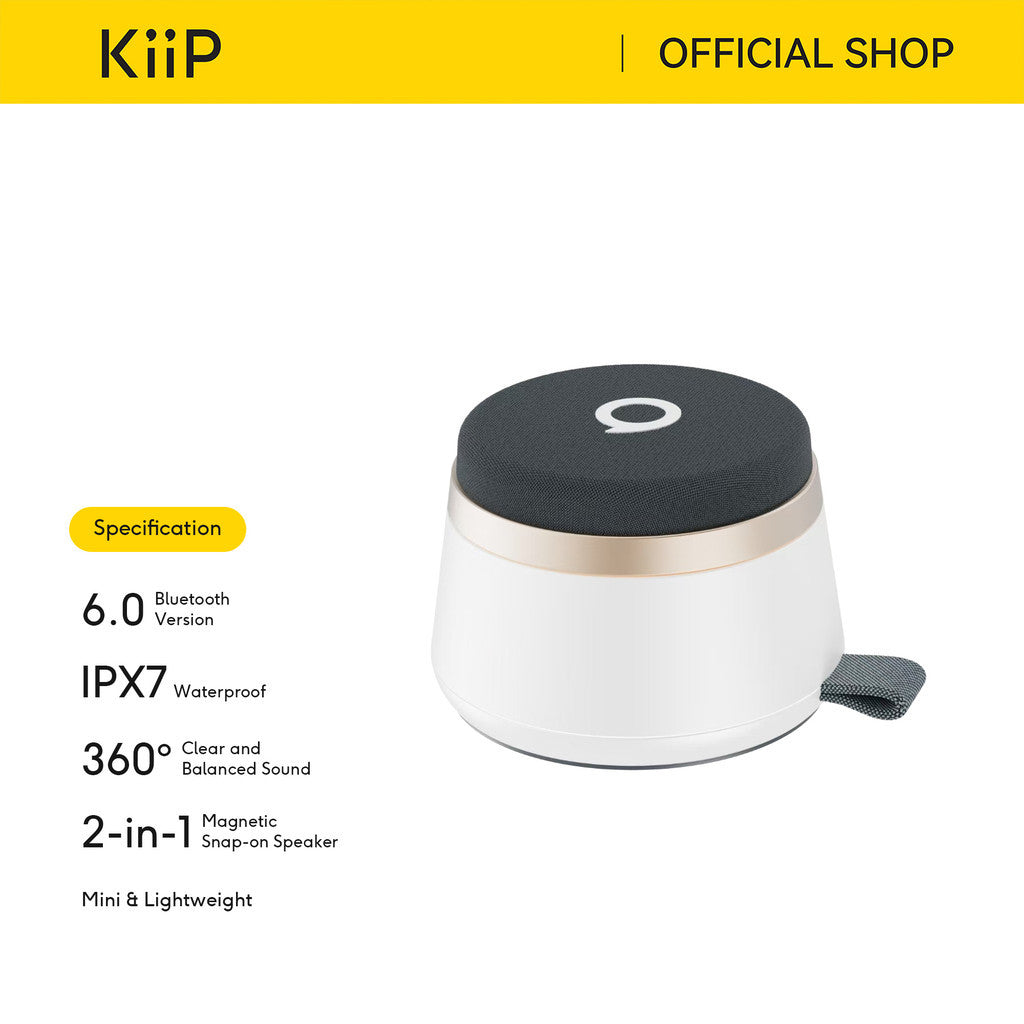 KiiP Y12 Magnetic Mini Bluetooth 2in1 Speaker Phone Stand IPX6 Waterproof