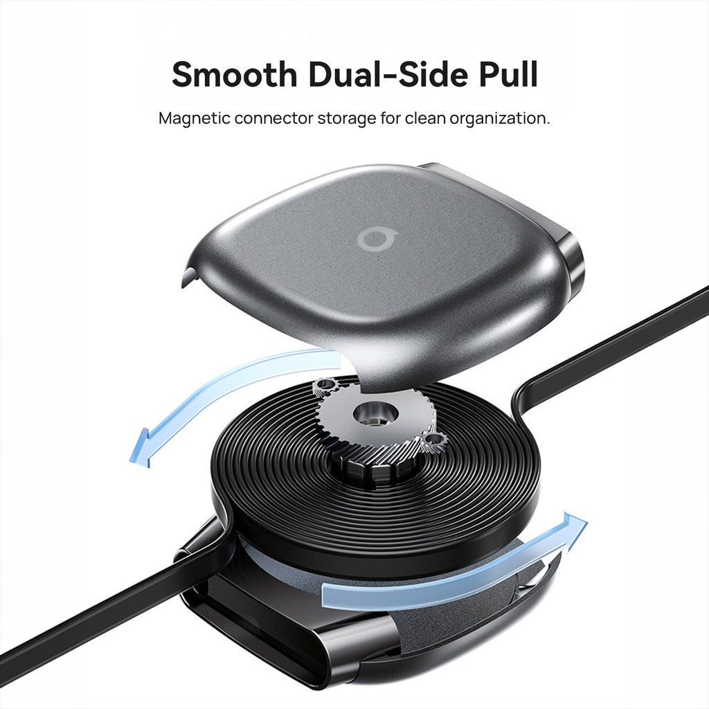 KiiP PowerCube Retractable Charging Cable Up To 240W C to C/C to L