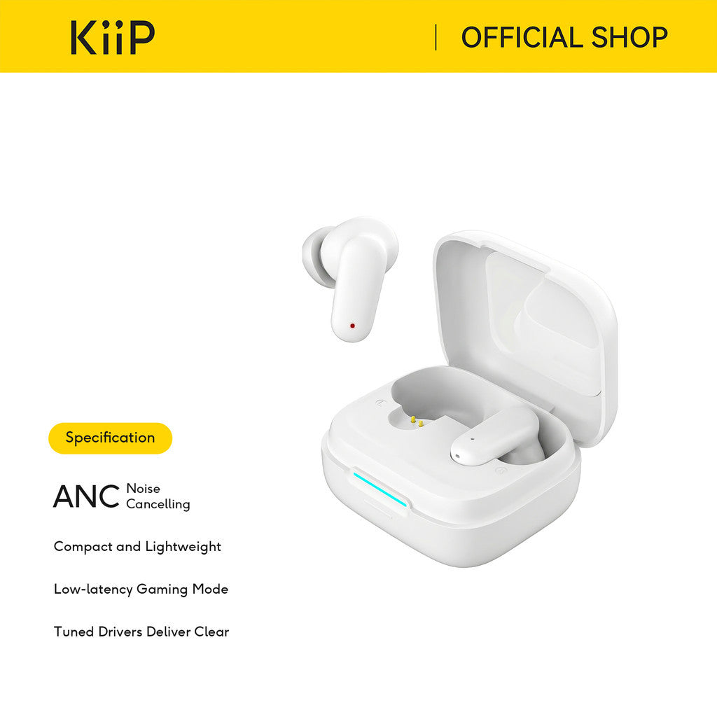 KiiP DTS26 ANC True Wireless Earphones Earbuds TWS Bluetooth 5.3 TWS Low Latency Enhanced Bass