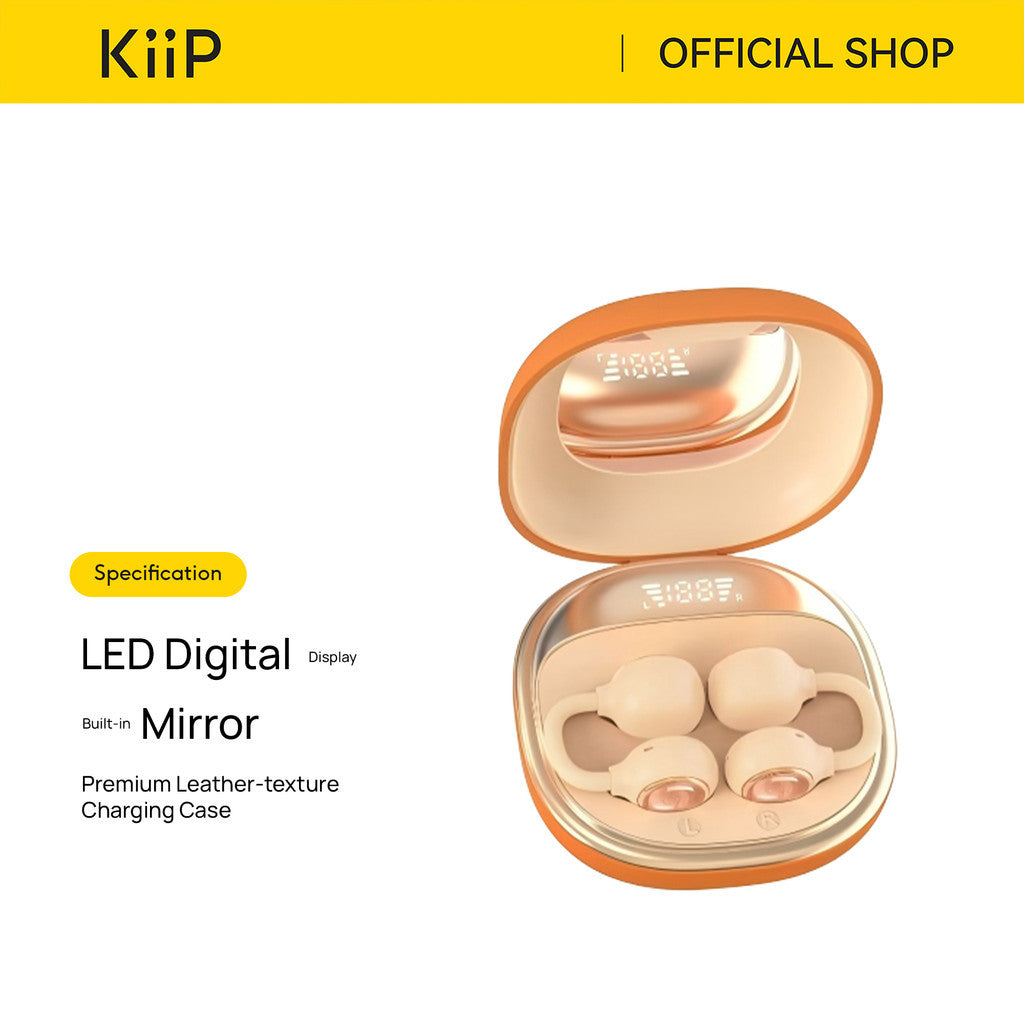 KiiP AIRNORA2 Open Ear TWS Mirror Clip-Earphone Low Latency