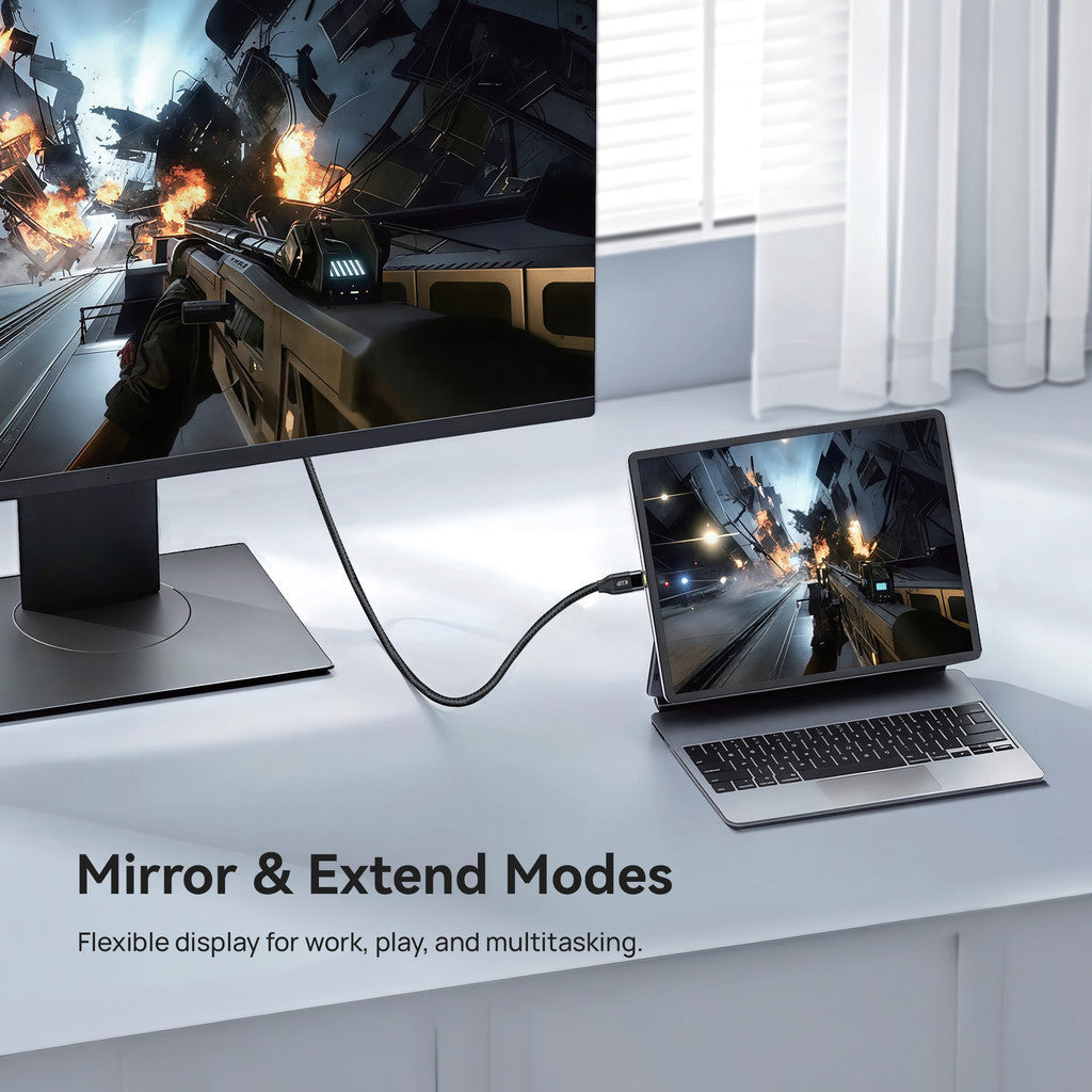 KiiP Kabel USB Type C To HDMI Cable Adapter Male to Male 4K 60hz 1.8M Laptop HDTV Monitor Ultra HD Display