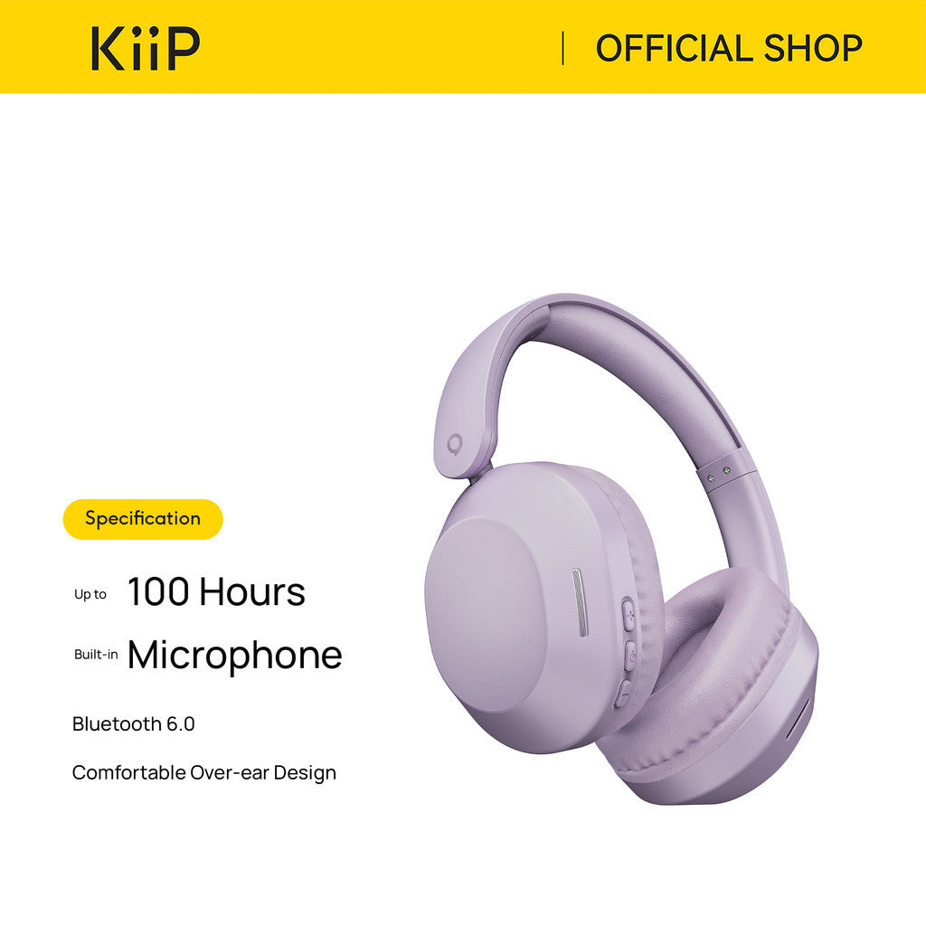 KiiP TH50 Headphone Bluetooth Wireless Headset Earphone BT 6.0