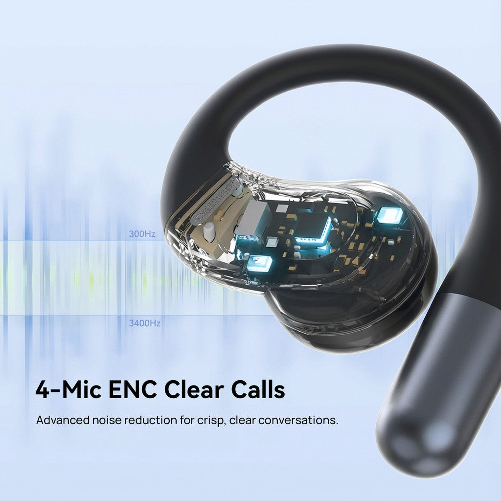 KiiP DTH24 OpenCore OWS Ear-hook Bluetooth Earphones EN Clear Calls IP56 AI Adaptive Sound