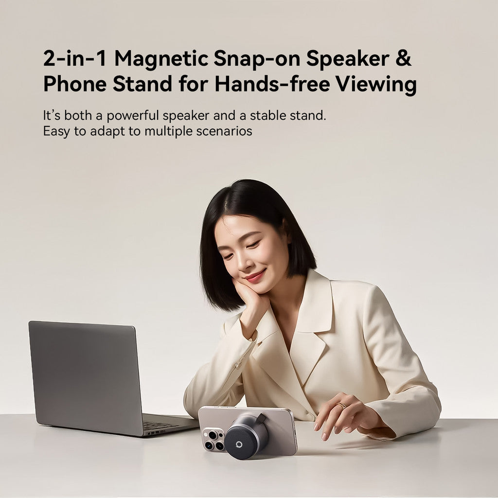 KiiP Y12 Magnetic Mini Bluetooth 2in1 Speaker Phone Stand IPX6 Waterproof