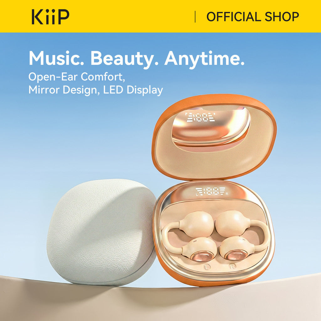 KiiP AIRNORA2 Open Ear TWS Mirror Clip-Earphone Low Latency
