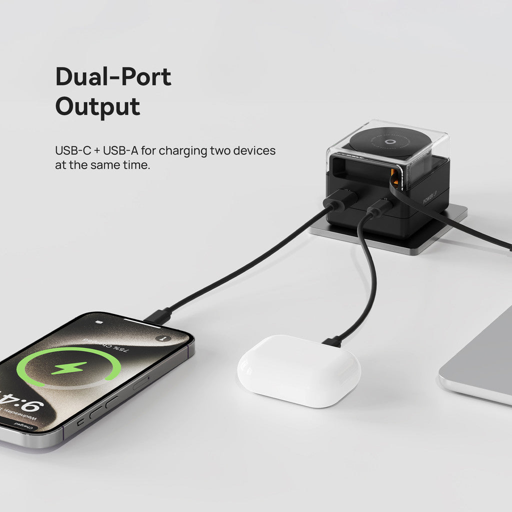 KiiP IC65 Ice Core GaN 65W Charger Adaptor Retractable PD Fast Charging