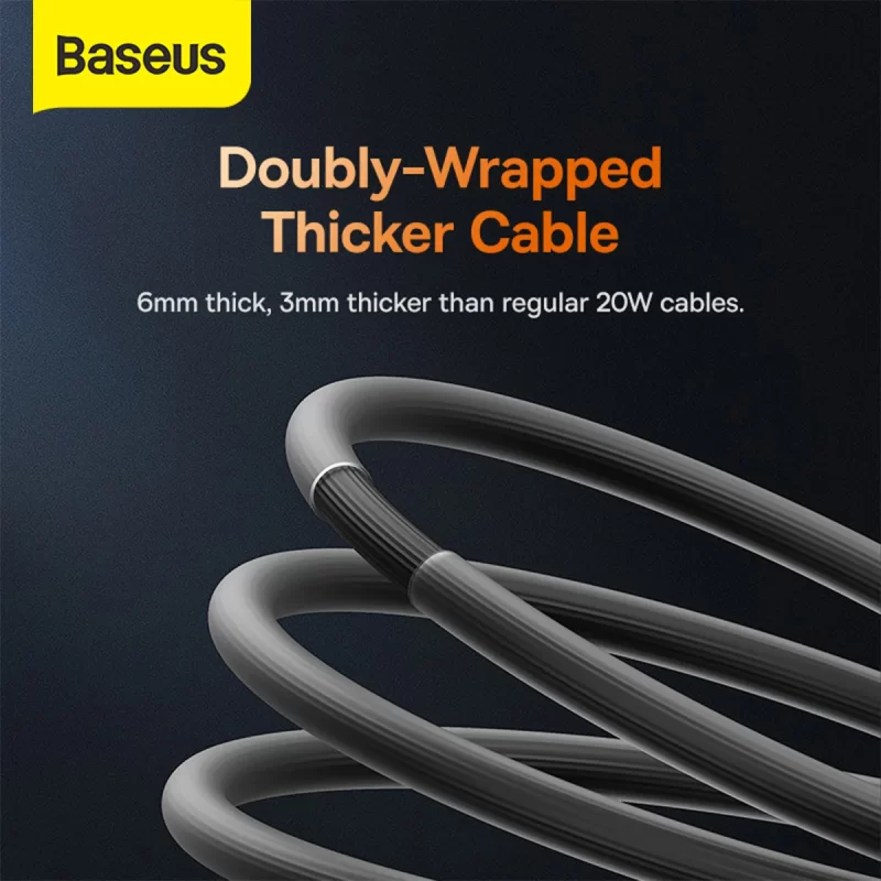 Baseus CoolPlay Kabel Data iPhone Fast Charging Type-C to iP PD 20W - Image 2