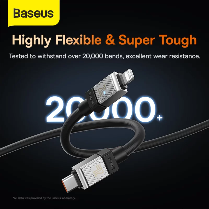 Baseus CoolPlay Kabel Data iPhone Fast Charging Type-C to iP PD 20W - Image 3