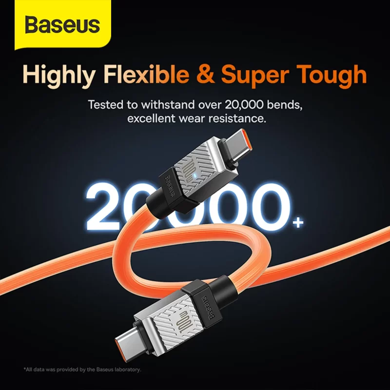 Baseus Coolplay Kabel Data Android Fast Charging Type-C to Type-C 100W - Image 4