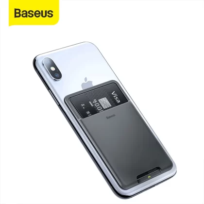 Baseus Sticky Card Holder Dompet Kartu Tempelan HP Perekat Pocket HP