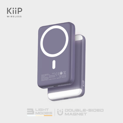 KiiP Wireless Powerbank Magnetic Magsafe Fast Charging Power Bank With Fill Light 8000mAh