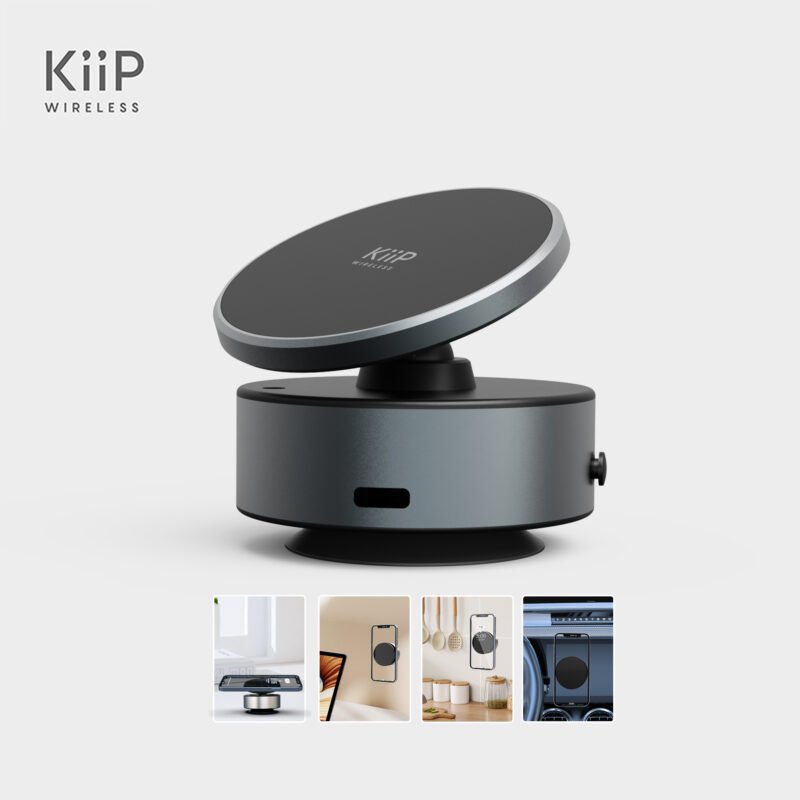 KiiP Wireless MCH07 Magnetic Mount Car Suction Mobile Phone Holder 360° Rotation