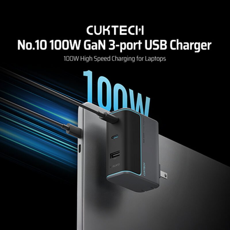 Cuktech 10 GaN 100W Adaptor Kepala Charger Fast Charging USB TYPE C PD QC - Image 6