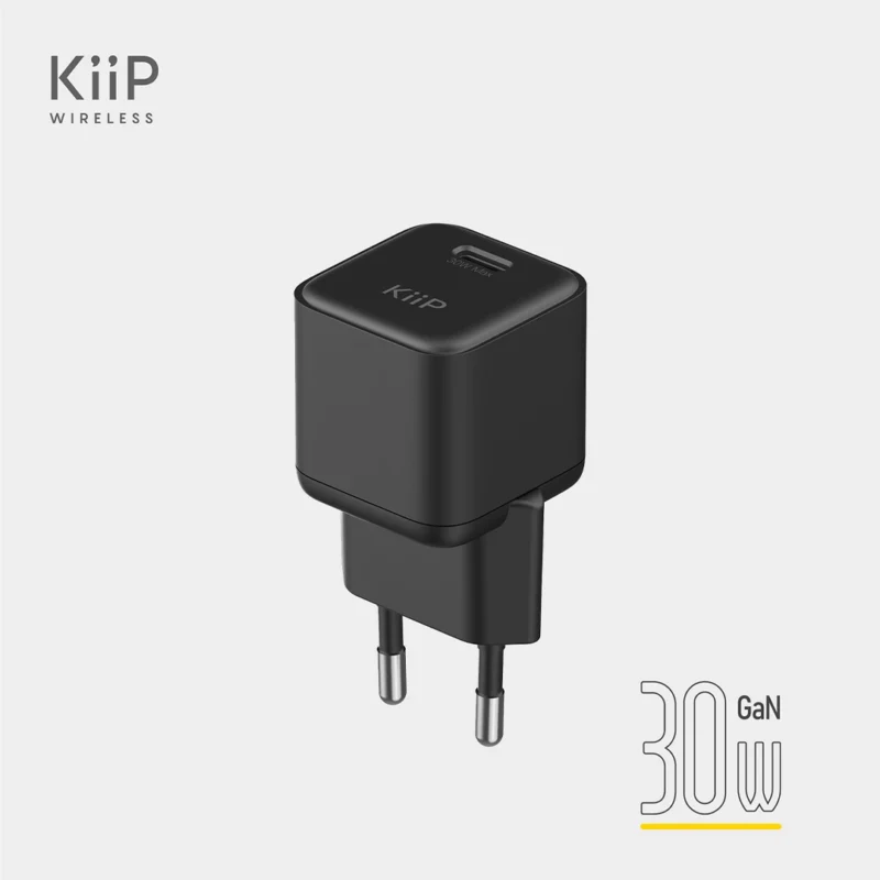 KiiP C31E Wall Charger Adaptor 30W Fast Charging Kepala Charger Mini Travel Adaptor