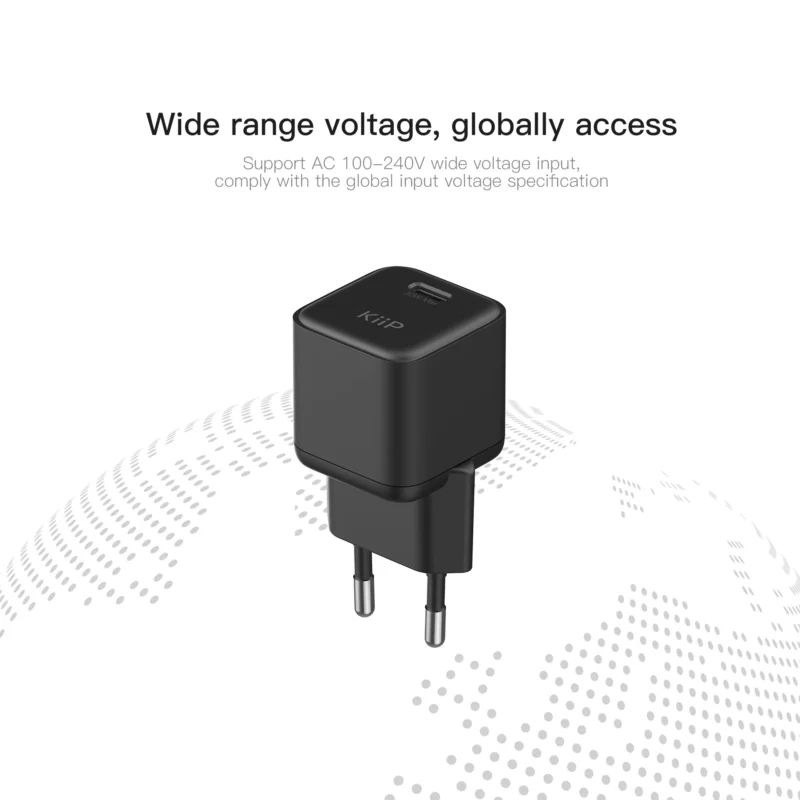 KiiP C31E Wall Charger Adaptor 30W Fast Charging Kepala Charger Mini Travel Adaptor - Image 5
