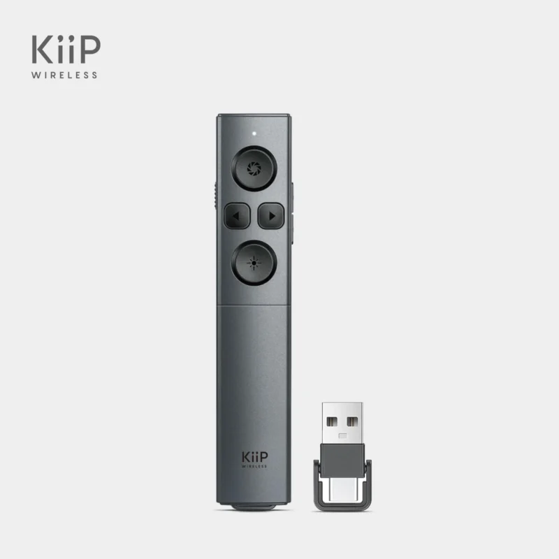 KiiP Wireless LG12 Smart Laser Pointer 2-In-1 Type-C and USB Receiver Presenter Pointer