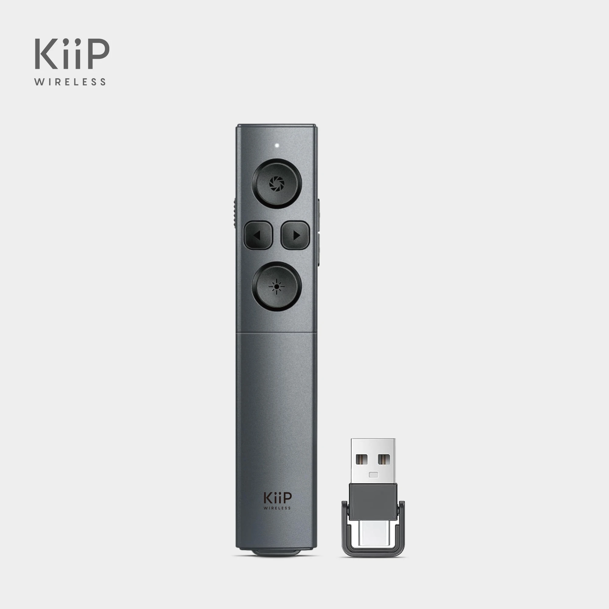 KiiP Wireless LG12 Smart Laser Pointer 2-In-1 Type-C and USB Receiver Presenter Pointer
