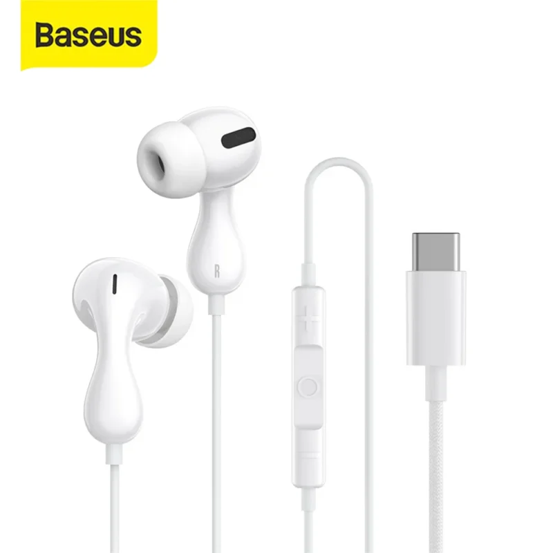 Baseus Headset Handsfree Encok Type-c Wired Earphone CZ20 Mic - Image 2