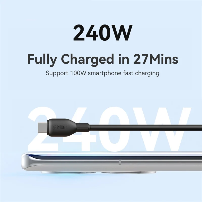 Type-C to Lightning/Type-C Charging Data Cable  1.2m Black - Image 4
