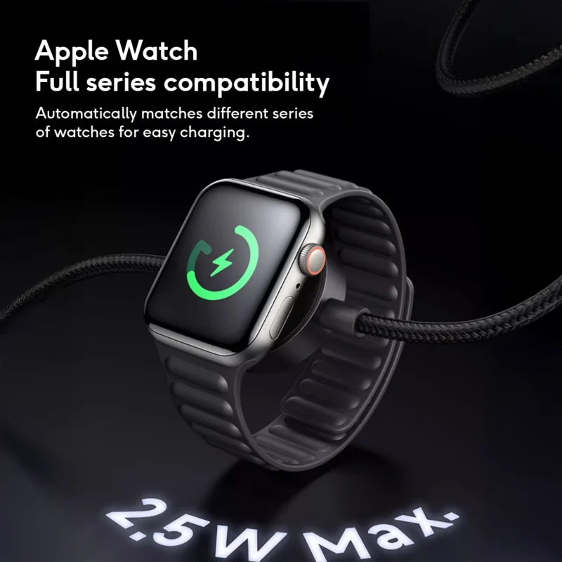 KiiP 2IN1 Kabel Data Iphone Android Fast Charging Built In Wireless Charger Magnetic Apple Watch 60W - Image 2