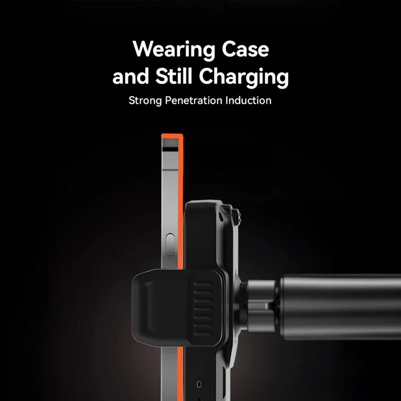 KiiP WC01 2in1 Car Mount Wireless Charger Phone Holder Mobil Car Charger Magsafe 15W - Image 3