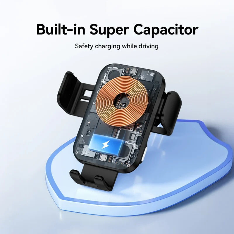 KiiP WC01 2in1 Car Mount Wireless Charger Phone Holder Mobil Car Charger Magsafe 15W - Image 6