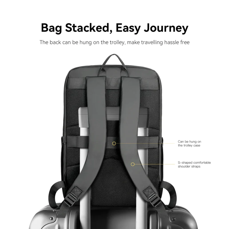 KiiP B7 Tas Laptop Ransel Pria Wanita Anti Air Waterproof Premium Backpack Fits 17 inch - Image 2