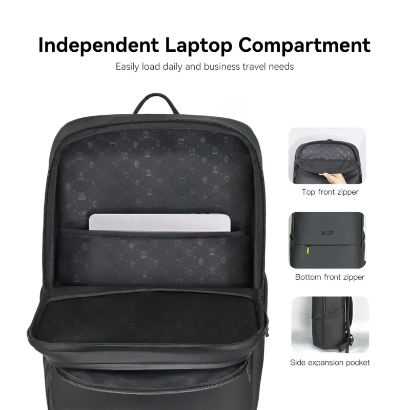 KiiP B7 Tas Laptop Ransel Pria Wanita Anti Air Waterproof Premium Backpack Fits 17 inch - Image 3