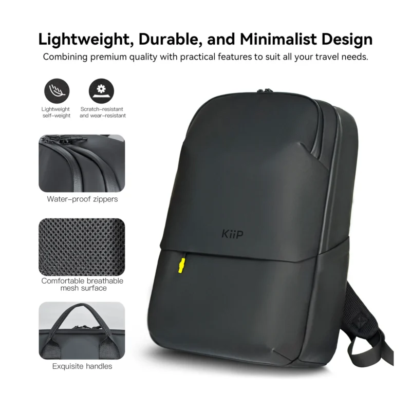 KiiP B7 Tas Laptop Ransel Pria Wanita Anti Air Waterproof Premium Backpack Fits 17 inch - Image 5