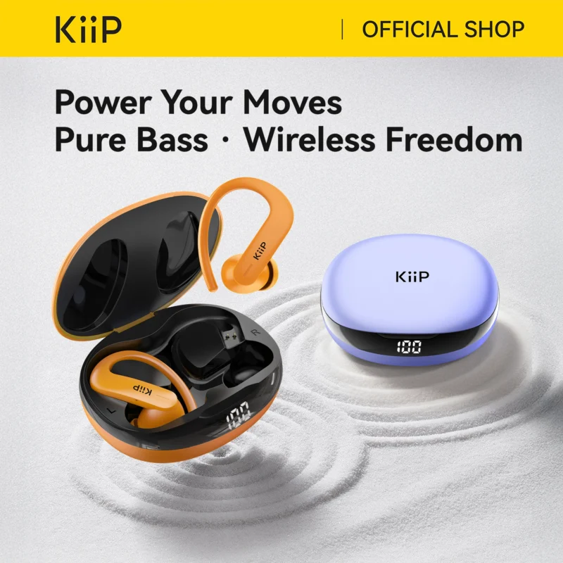 KiiP T50 True Wireless HiFi Bluetooth Earphone ENC Sport TWS