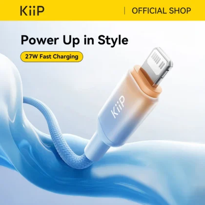 Kiip Kabel Charger Fast Charging Up To 100W Kabel Data Type C Lightning Gradient Series