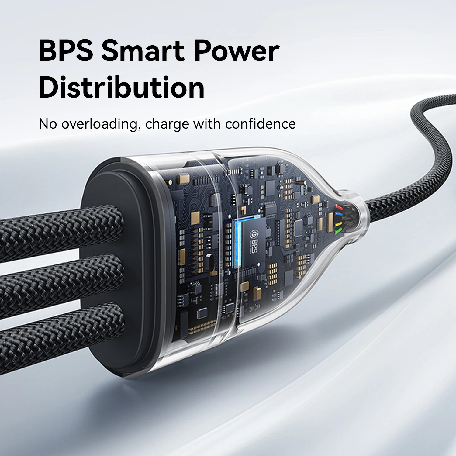 KiiP Kabel Data 100W Flash Series 3in1 Fast Charging Cable Type-C to C+C+C - Image 6