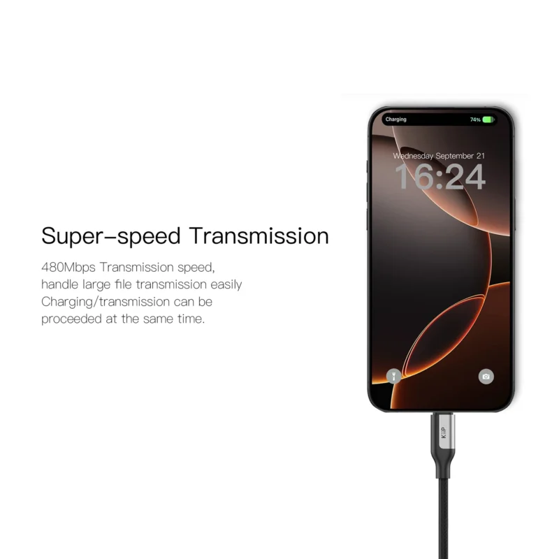 KiiP Magnetic Cable CMTL120 Fast Charging Kabel Data Type-C to Lightning PD 27W - Image 3