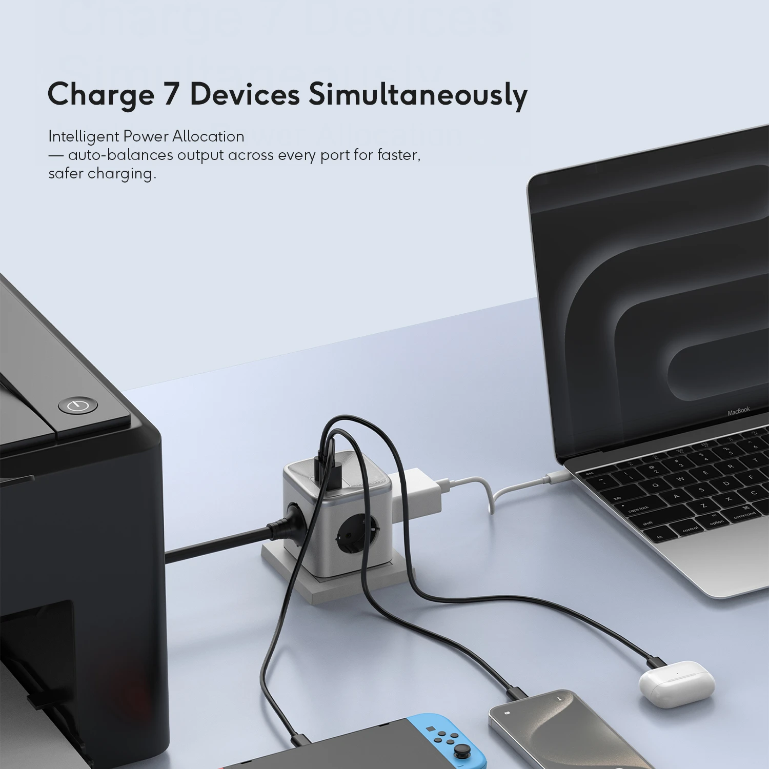 KiiP Charger C31T Power Cube Adaptor GaN 33W Charging Adapter AC Socket 4000W - Image 3